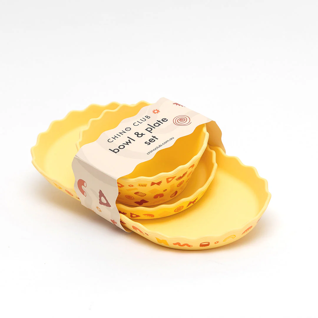 Pasta Wavy Edge Silicone Bowl and Plate Set - Image 7