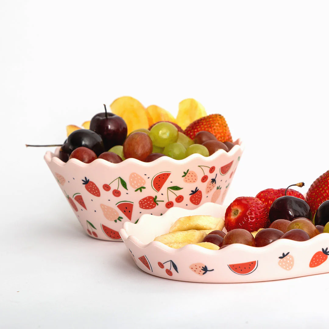 Pink Fruits Silicone Bowl and Plate Set - Image 5