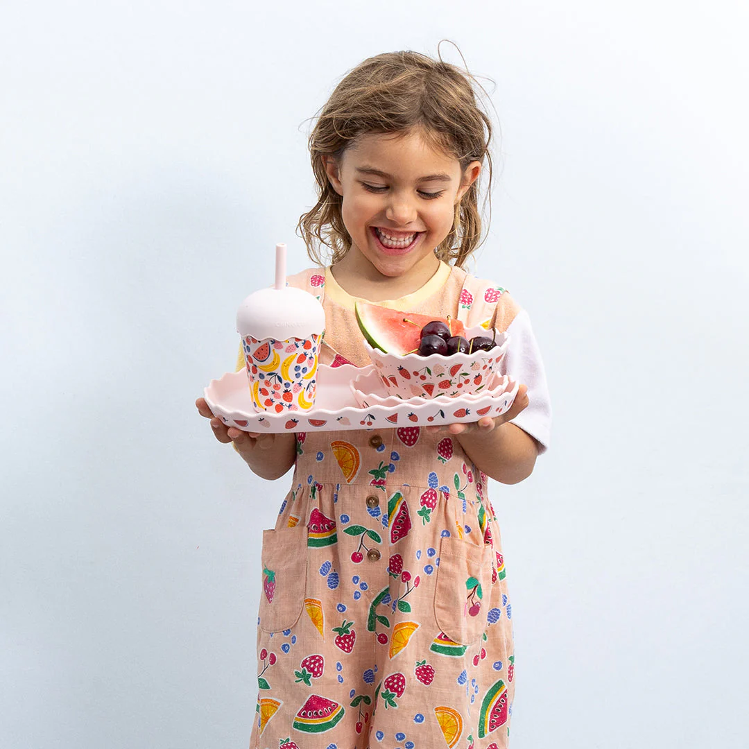 Pink Fruits Silicone Bowl and Plate Set - Image 7