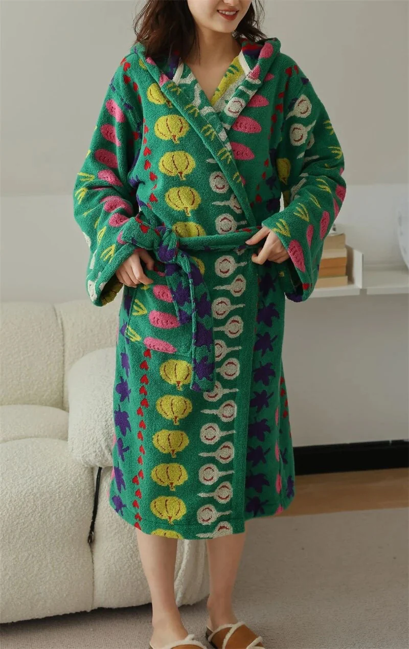 Harvest Grobe - Funky Veggie Towel Robe (Child and Adult Sizes) - Image 10