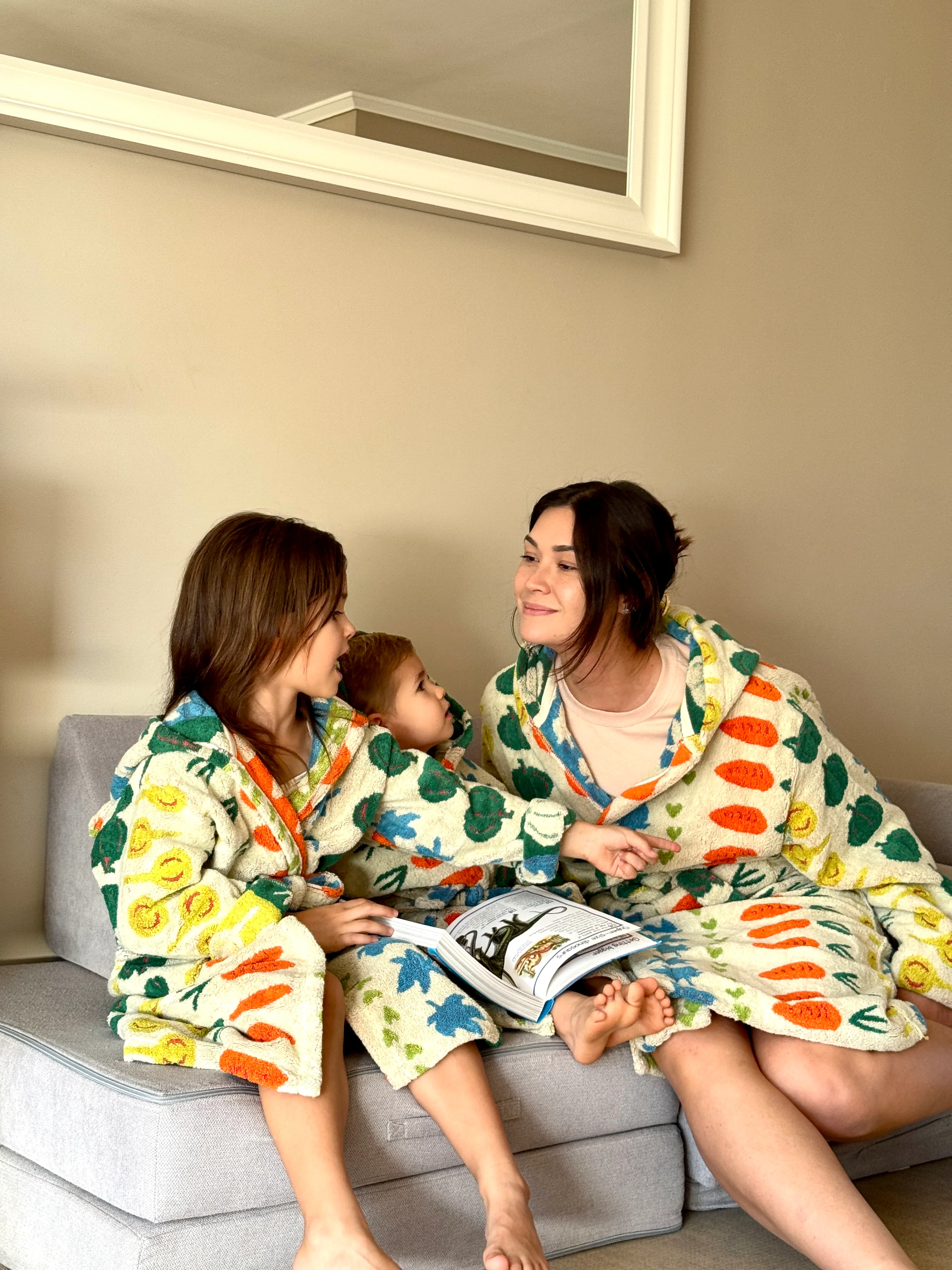 Harvest Grobe - Funky Veggie Towel Robe (Child and Adult Sizes) - Image 11