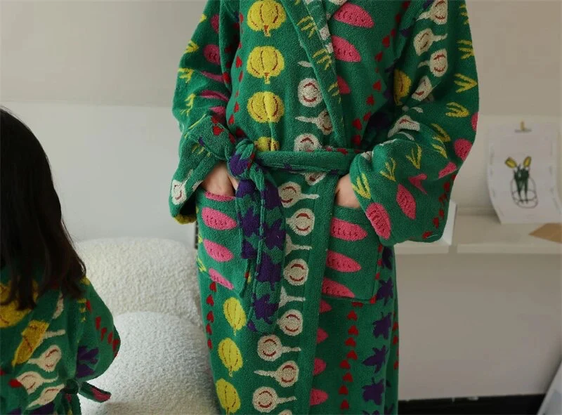 Harvest Grobe - Funky Veggie Towel Robe (Child and Adult Sizes) - Image 12