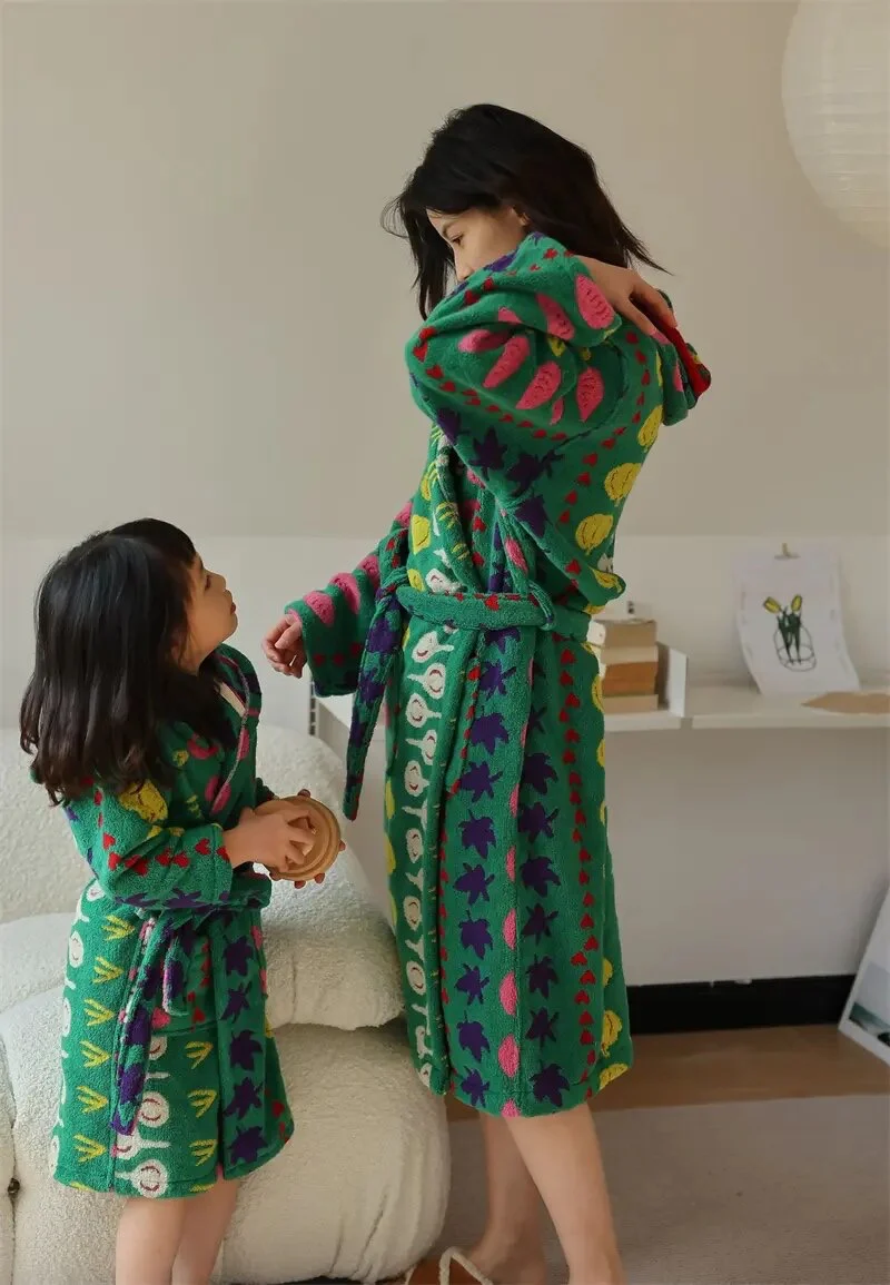 Harvest Grobe - Funky Veggie Towel Robe (Child and Adult Sizes) - Image 3