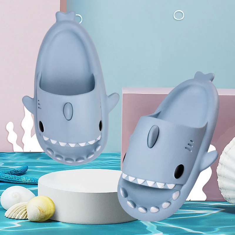 Shark Snugglers - Kids Shark Foam Slippers - Image 3