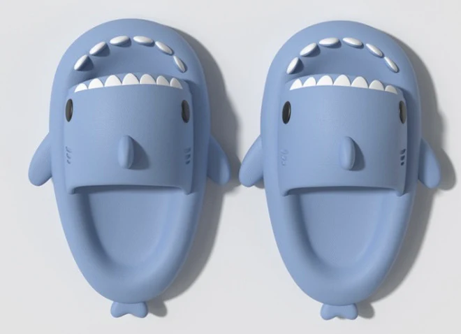 Shark Snugglers - Kids Shark Foam Slippers - Image 5