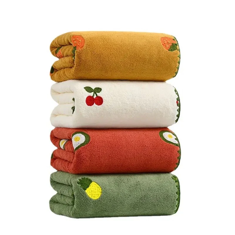 Soft Velvet - Towel with Cute Embroidered Patterns - Image 3
