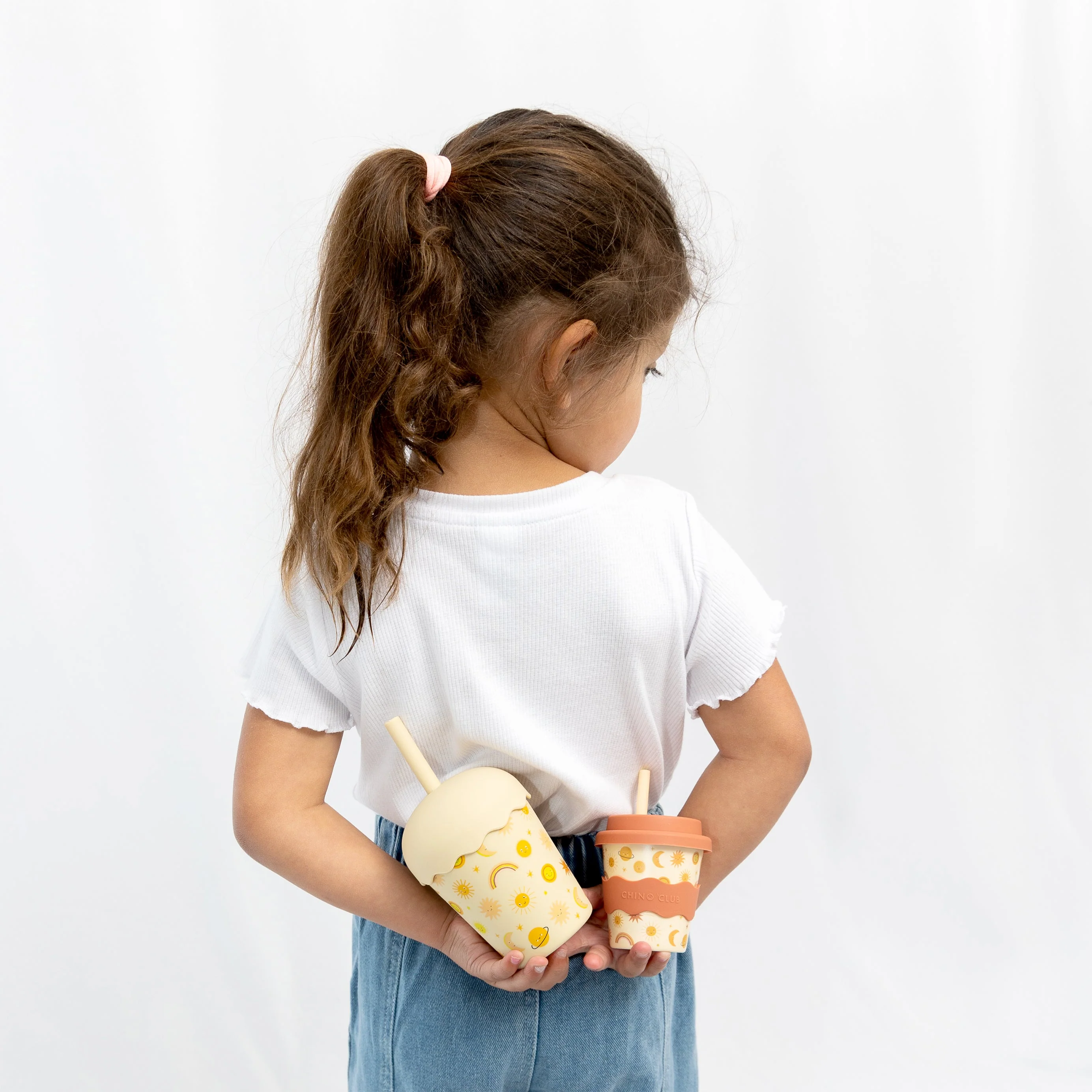 Yellow Suns Mini Smoothie Cup & Straw – 200ml - Image 3